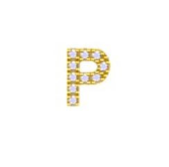 Mini Birthstone Charms White Gold 14 KT Gold Plated Brass Maya J