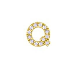 Mini Birthstone Charms White Gold 14 KT Gold Plated Brass Maya J
