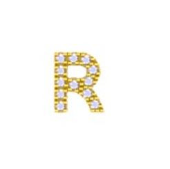 Mini Birthstone Charms White Gold 14 KT Gold Plated Brass Maya J