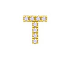 Mini Birthstone Charms White Gold 14 KT Gold Plated Brass Maya J