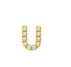 Mini Birthstone Charms White Gold 14 KT Gold Plated Brass Maya J