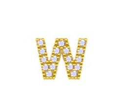 Mini Birthstone Charms White Gold 14 KT Gold Plated Brass Maya J