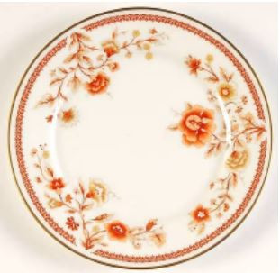 Lotus Garden Bread and Butter Plate