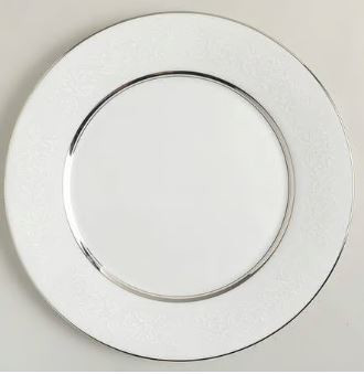 White Echo Dinner Plate