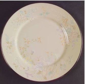 April Round Salad Plate