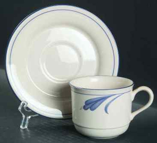Blue Brushstrokes Lenox Cup And Saucer