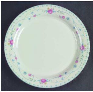 Country Cottage Blossoms Round Salad Plate