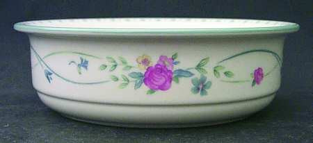Country Cottage Blossoms Round Soup Cereal Bowl
