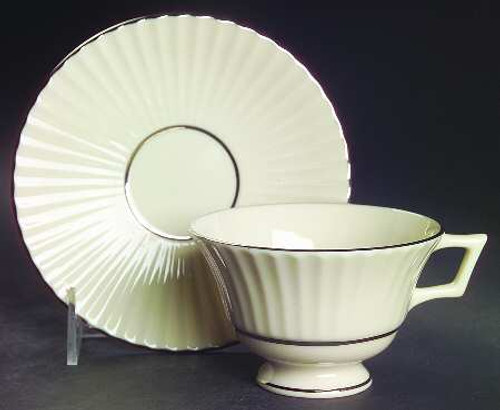 Citation Platinum Lenox Cup And Saucer Citation Platinum Lenox Cup And Saucer