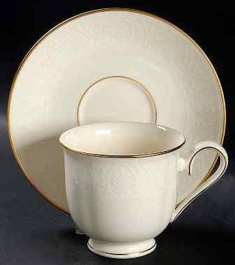 Courtyard Gold Cup and Saucer