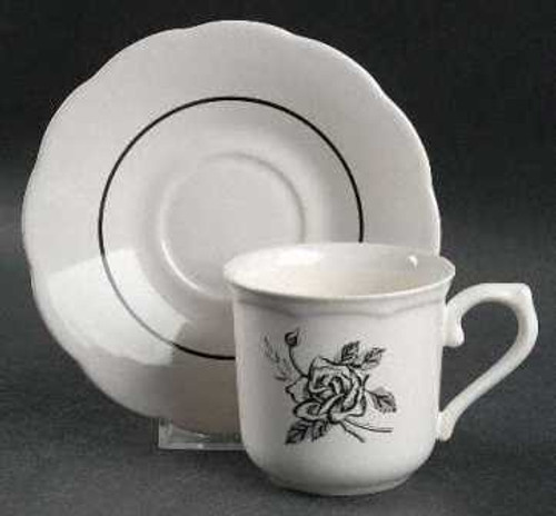 Ebony Rose   Lenox Cup And Saucer