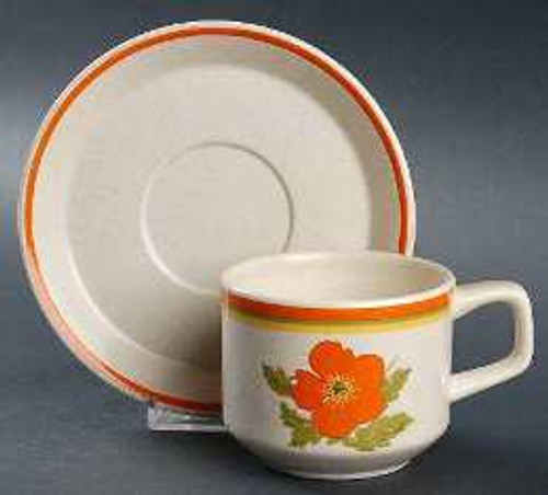 Fire Flower Lenox Cup And Saucer