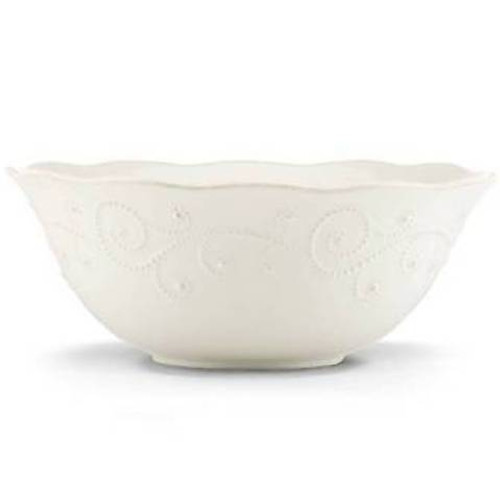 French Perle White Serving Bowl By Lenox
