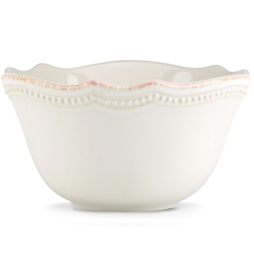 French Perle Bead White Fruit Bowl By Lenox