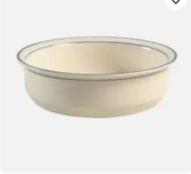 Grey Pinstripes Fruit or Sauce Bowl