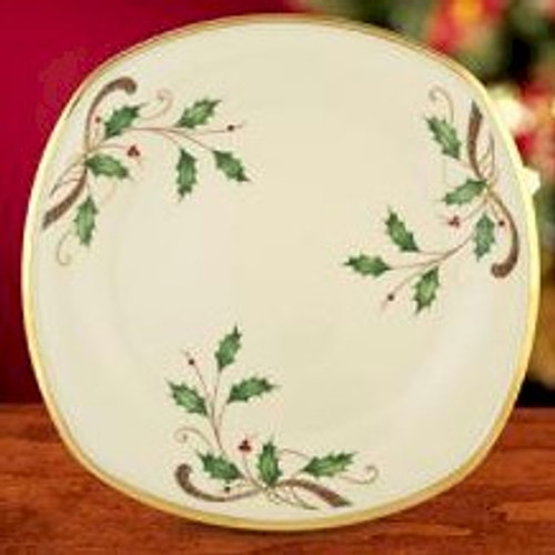 Holiday Nouveau Gold Square Accent Plate