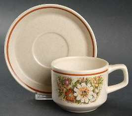 Magic Garden Cup and Saucer