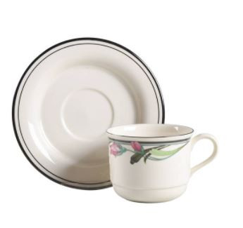Midnight Blossoms Cup and Saucer