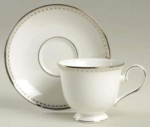 Pearl Platinum Lenox Cup And Saucer Pearl Platinum Lenox Cup And Saucer