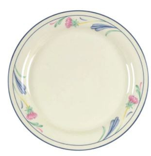 Poppies On Blue Round Salad Plate
