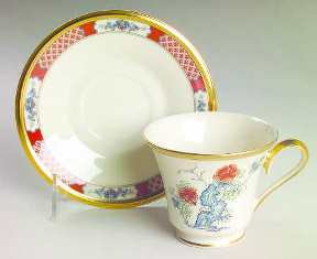 Red Lacquer Cup and Saucer