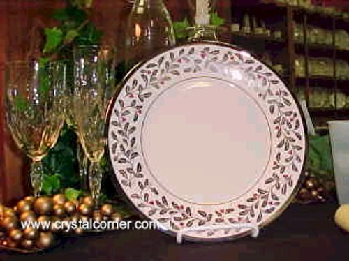 Solitaire White Christmas Accent Plate Lenox