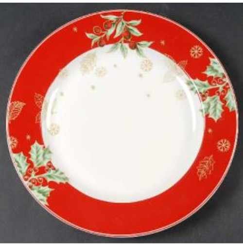 Treasured Tradition Red Lenox   Dinner Plate