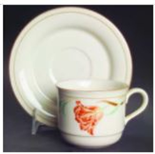 Tulips On Beige Lenox Cup And Saucer