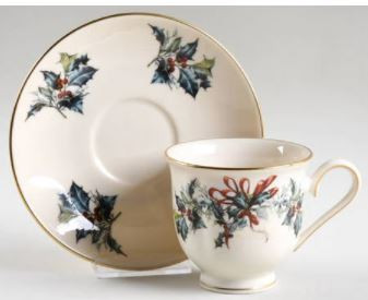 Winter Greetings Cup and Saucer
