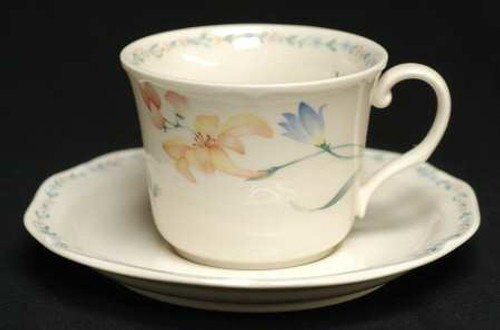 American Flowers Noritake Cup And Saucer New