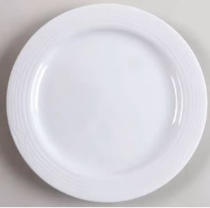 Arctic White Round Salad Plate