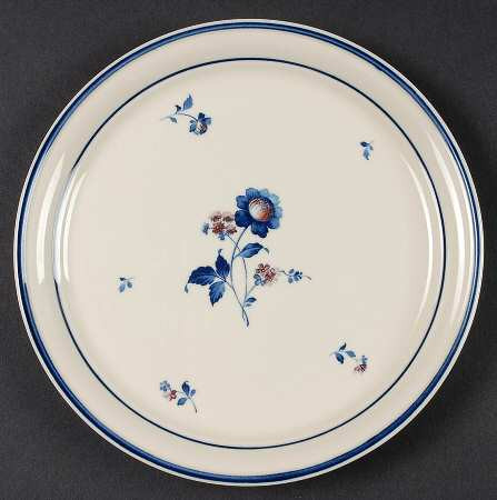 Blue Chintz Round Salad Plate