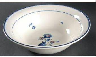 Blue Chintz Round Vegetable or Serving Bowl