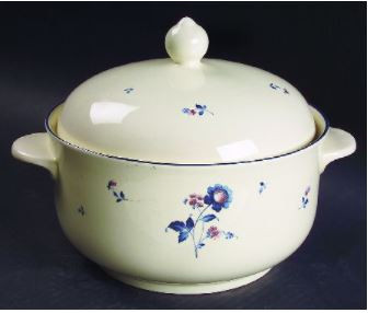 Blue Chintz Covered Vegetable