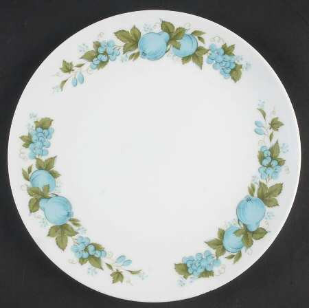 Blue Orchard Round Salad Plate
