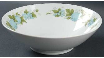 Blue Orchard Round Vegetable or Serving Bowl