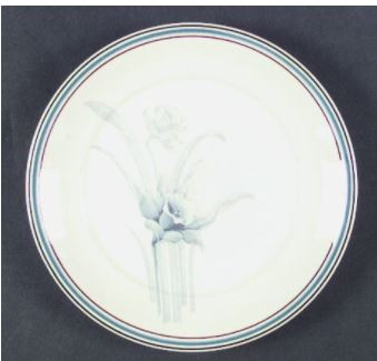 Blue Shadow Round Salad Plate