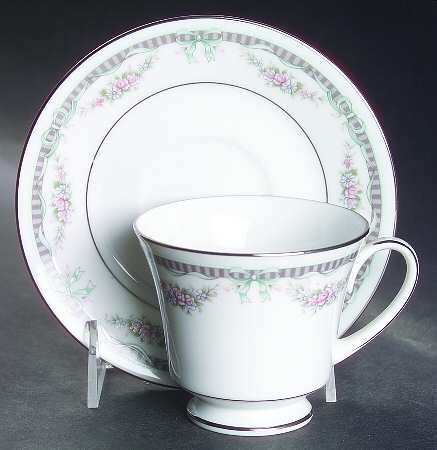 Bridal Ribbon Cup and Saucer