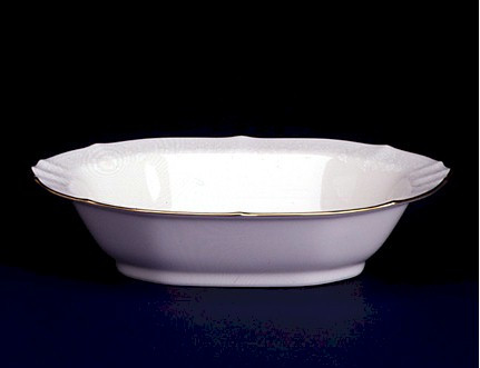 Chandon  Gold Oval Vegetable or Serving Bowl