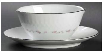 Cheri Gravy Boat and Stand
