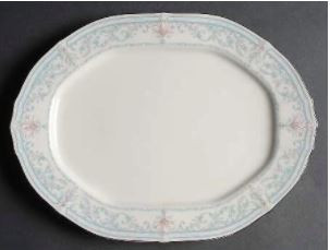Crown Flower Medium Oval Platter