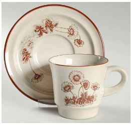 Desert Flowers Cup and Saucer