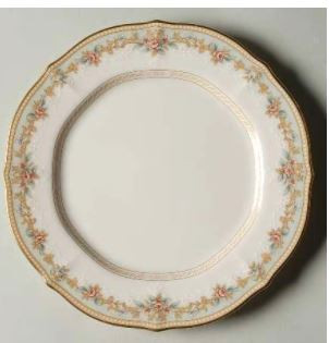 English Flowers Bread and Butter Plate