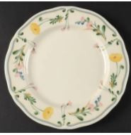 Floral Sonnet Round Salad Plate