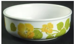 Flower Time Round Soup Cereal Bowl
