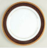 Golden Twilight Round Salad Plate