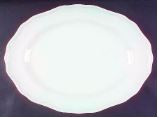 Gourmet White Medium Oval Platter
