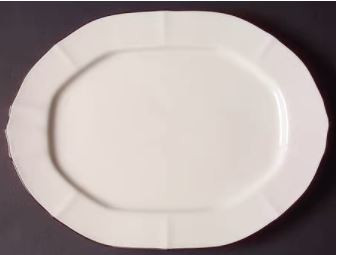 Imperial Platinum Medium Oval Platter
