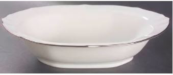 Imperial Platinum Oval Vegetable or Serving Bowl