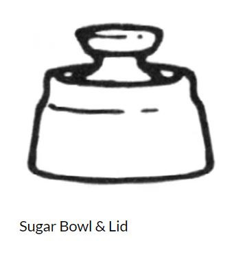 Quadrangle Sugar and Lid